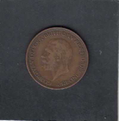 Beschrijving: 1/2 Penny GEORGIUS V  